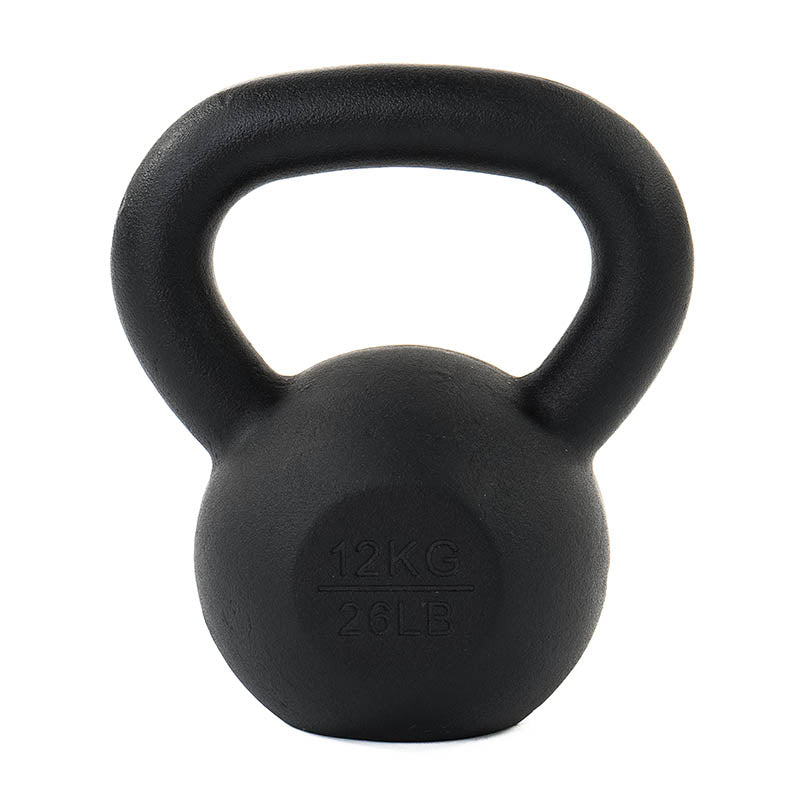 Attack Fitness Cast Iron Kettlebell 12kg - Black