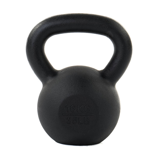 Attack Fitness Cast Iron Kettlebell 16kg - Black