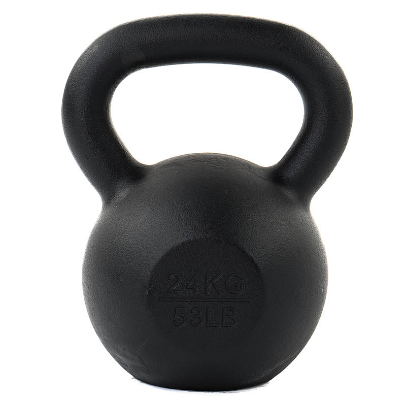 Attack Fitness Cast Iron Kettlebell 24kg - Black