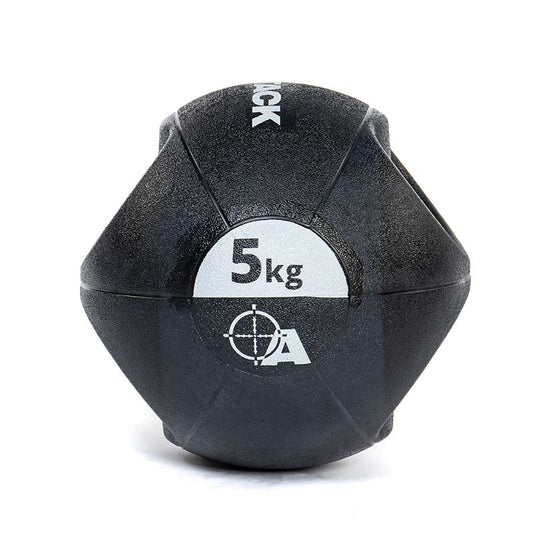 Attack Fitness Double Grip Medicine Ball - Black - 5kg