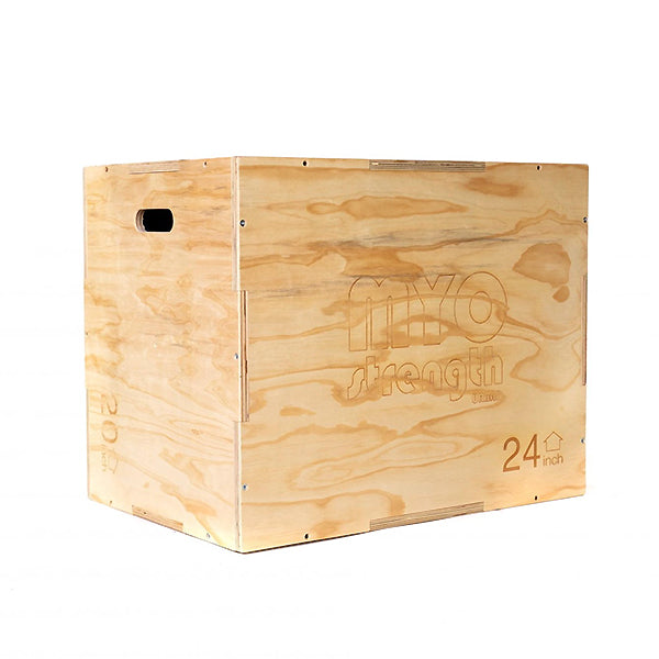 MYO Strength Plyometric Box - Wooden (3 Heights 20"/24"/30")