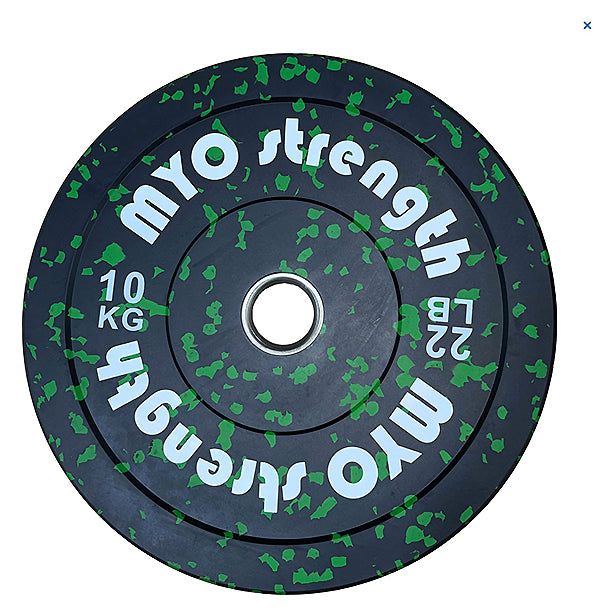 MYO Strength Olympic Rubber Bumper Plate Black / Speckled