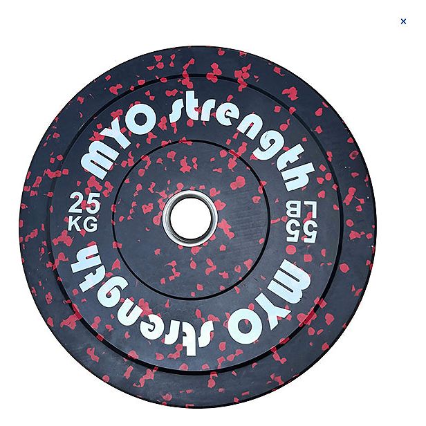 MYO Strength Olympic Rubber Bumper Plate Black / Speckled